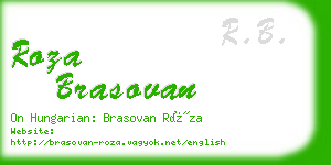 roza brasovan business card